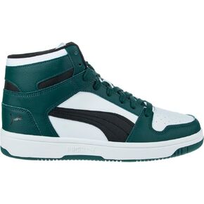 PUMA Men's Rebound Layup Sneaker, Dark Myrtle Black White, 11.5