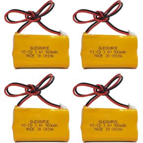 XUNTU 3.6V 900mAh Exit Sign Emergency Light Battery Replacement for Exitronix 10010037, Max Power B2-0031 MH468886, Dantona CUSTOM-318 OSA230, Unitech LEDR-1 6200RP, Lowes 253799 (2 Pack)