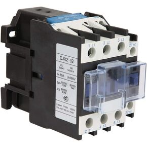220V 32A AC Contactor Coil, CJX2‑3201 High Sensitivity Industrial Electric AC Contactor Coil Normally Open Normally Closed