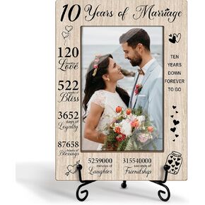 Wedding Gifts Wooden Picture Frames 4x6 - He asked, She said Yes, Engagement Photo Frame With Stand for Engaged Couples, Proposal Picture Frame Display Frame Desk Decor Home Decor (Horizontal) -31