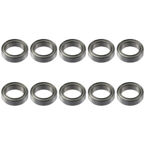 Deep Groove Ball Bearings 10pcs Z2 Noise Level Smooth Single-Row Miniature Ball Bearing Stable Performance Double Sealed Bearing Gearboxes(6700ZZ 10x15x4mm)