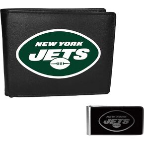 Siskiyou Sports NCAA San Francisco 49ers Leather Bi-fold Wallet & Black Money Clip, Black, One Size