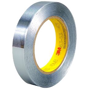 Partners Brand 3M™ 425 Aluminum Foil Tape, 4.6 Mil, 3/4" x 60 yds., Silver, 1/Case, 3M Stock# 7100053743