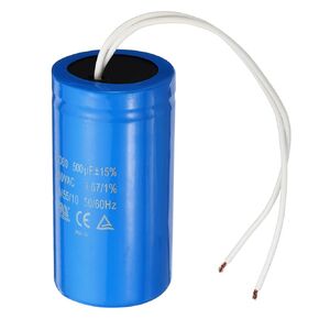 PATIKIL CD60 Run Capacitor, 500uF 250VAC 2 Wires 50/60Hz Motor Starting Capacitor for Air Compressor Motor Starts Running