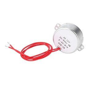Synchronous Motor, AC 12V 4W Reversible synchronous Motor 5-6 RPM CCW/CW with Cable, Low Noise, Low Power, A Great Motor to Make by Hand, Model, School Project