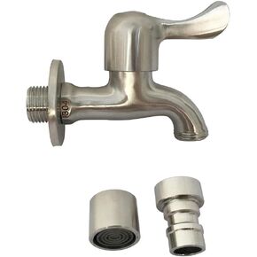 Stainless Steel Laundry Bathroom Washing Machine Faucet Mop Pond Bibcock Wall Mounted Single Cold Water Tap