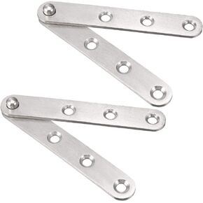 uxcell 2 Sets Stainless Steel 360 Degree Rotating Door Pivot Hinge 100mm x 16mm
