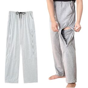 Catheter Leg Bag Pants for Men/Women,Pants for bedridden Patients,Catheter Clothing,Cotton Pants for Urine Bags After Surgery,Drainage Bags Can Be Hidden in Pants