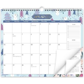 GuassLee Wall Calendar 2024-2025, School Year Calendar from Jun. 2024 to Dec. 2025, 19-Month Paper Wall Calendar with To-Do List and Notes for Office School Home Teacher Planning, 14" x 11.5"