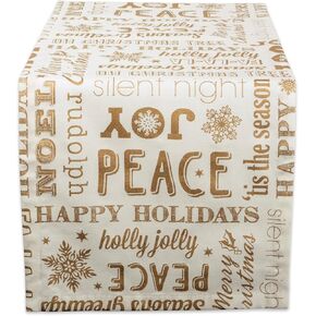 DII Holiday Dining Table Linen Metallic Fabric Kitchen Décor, Christmas Napkin Set, 20x20, Silver & Gold Polka Dot Confetti, 6 Piece