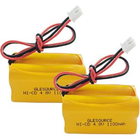 XUNTU 4.8 Volt Emergency Light Battery, 1100mAh Exit Sign Battery Compatible for MAG93NC487 Lithonia ELB B006 Lithonia ELBB006 ELBCS06 ELB-CS06 Emergency/Exit Light Sign (2 Pack)