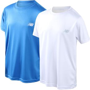 تي شيرت للأولاد من New Balance - عبوة من قطعتين تي شيرت Active Performance بأكمام قصيرة (الصبي الصغير/الصبي الكبير) in Kuwait