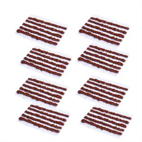 40 pcs Bike Tubeless Tire Repair Kit Strips Rope Refills Plugs 1.5 mm Emergency Puncture Flat for Road Bikes Mountain Bikes