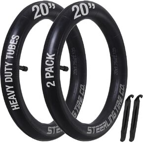 [2-Pack] 20" Heavy Duty Kids Bikes Inner Tubes Replacements for Kids Bikes -3.50mm Thick for RoyalBaby, JOYSTAR, Dynacraft and More 12"/14"/16"/18"/20"