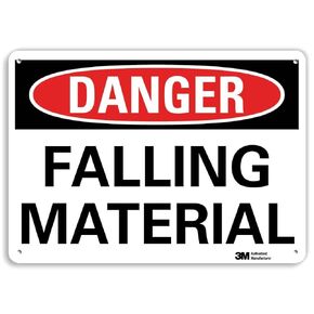 SmartSign “Danger - Falling Material" Sign | 10" x 14" 3M Reflective Aluminum