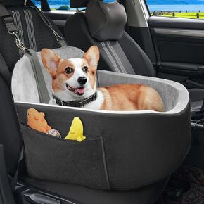 ONE PIX Dog Car Seat, Car Seats for Small Medium Dogs, Dog Car Seat with Storage Pockets, Pet Car Seat Dog Booster Car Seat, Puppy Car Seat for Small Medium Dogs Under 25 lbs