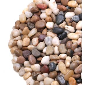 5lb Pea Gravel for Plants, 1/5 Inch Small Pebbles for Terrarium, Aquarium, Fish Tank, Succulent, Vase, Cactus, Mixed Color