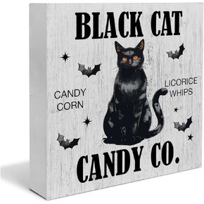 Halloween Decorations Witch's Brew Wooden Sign Halloween Kitchen Decor Halloween Home Decor for Desk Table Shelf 5 x 5 Inches