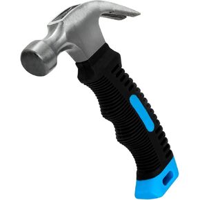 Claw Hammer Small Hammer 8oz Camping Hammer Comfortable Hammers Tools Stubby Hammer with Anti-Slip Handle for Women DIY Craft Industry Indoor Outdoor Using
