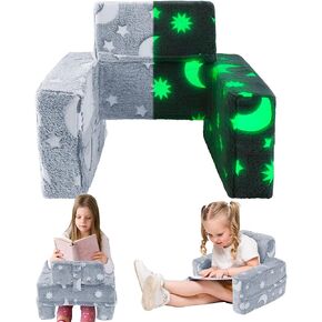 ROYALAY Reading Pillow for Kids Glow Backrest Pillow, Bed Rest Wedge Reading Pillow for Sitting Up in Bed, Extra Large Reading Pillow with Arms Back Support for Reading, Working, Playing