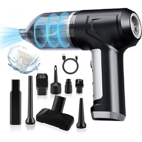 Handheld Vacuum Cordless, 13000PA 4 in 1 Portable Car Vacuum, Mini Vacuum Cleaner, Handheld Pet Vacuum, with Brushless Motor, for Car/Office/Home/Pet/Keyboard