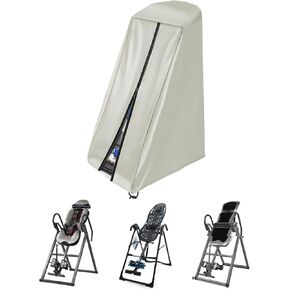 Inversion Table Cover - 600D Dustproof And Waterproof Inversion Equipment Protection Covers (47" L X 28.3" W X 63" H, Khaki) - Keep Your Inversion Table Safe From Dirt And Scratches