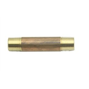 LTWFITTING Brass Pipe 6" Long Nipple Fitting 1-1/2" Male NPT Air Water(Pack of 1)