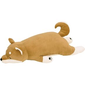LIV HEART Plush Body Pillow, Soft Stuffed Sleepy Animals, Premium Long Throw Pillow, Shiba Dog Kotaro, Favors Preferred Gifts for Girls, L Size (Total Length Approx. 28.7 inch) 48768-44