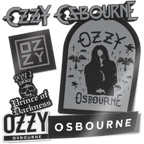 Desert Cactus Ozzy Osbourne Stickers Sheet Vinyl Decal Laptop Water Bottle Car Scrapbook (Type 2 V9)
