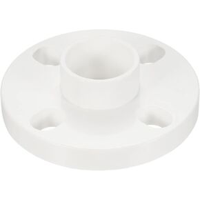 PATIKIL 50mm PVC Pipe Fitting, Flange Pipe Socket Coupling Connector for 50mm OD Pipe Connect, White