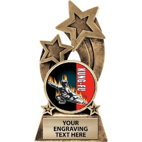 Crown Awards Kung Fu Trophy, 5.75" Glory Resin Kung Fu Trophies with Free Custom Engraving Prime