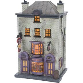 Department 56 Harry Potter Village Madam Malkin's Robes and Gowns Shop Lit Building, 7.7 Inch, Multicolor