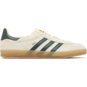 adidas Men's Gazelle Indoor Sneaker, Cream White/Collegiate Green/Gum, Size 7