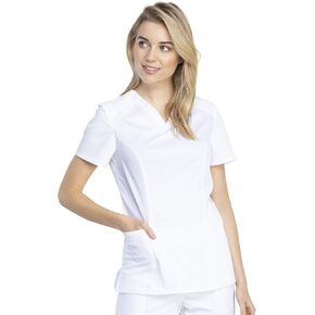 Cherokee Women Scrubs Top Workwear Revolution Tech V-Neck WW741AB