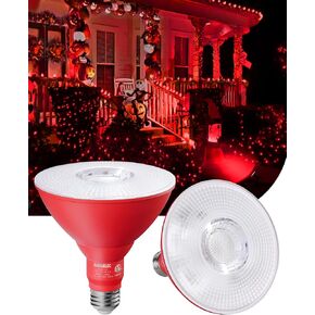 SURAIELEC PAR38 Purple Flood Light Bulb, Dimmable LED Spotlight Bulb, E26 Base, 18W Equivalent 120W, 500LM, Wet Rated Purple Outdoor Light Bulb for Porch, Yard, Halloween Decor, ETL Listed, 2 Pack