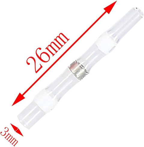 100PCS Solder Seal Wire Connector White Waterproof Solder Ring Tube Terminal Block Set Marine Grade Connection Electrical Terminal Block for Automotive Marine Electrical Electronics in Saudi Arabia