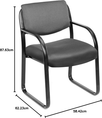 Boss Office Products Fabric Guest Chair in Grey in Saudi Arabia