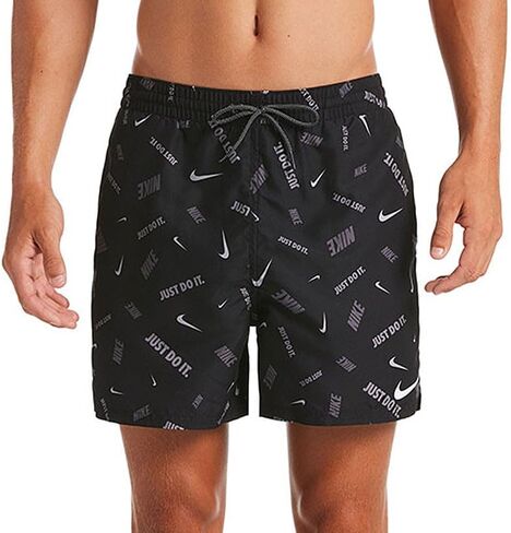 شورت ملابس السباحة الرجالي Nike Just Do It مقاس 5 بوصات (as1، Alpha، l، Regular، Regular) أسود in Saudi Arabia