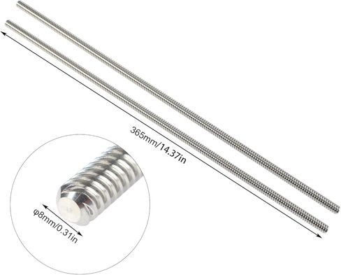 مجموعة ترقية Ender 3 Dual Z-axis مع محرك متدرج T8 مقاس 365 مم، طقم قضيب برغي للطابعة ثلاثية الأبعاد لـ Ender 3 Pro - Ender 3 V2 - Ender 3 Neo - Ender 3 V2 Neo Bczamd in Kuwait