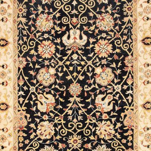 سجادة SAFAVIEH Antiquity Collection - 2' x 3'، أسود، صوف شرقي تقليدي مصنوع يدويًا، مثالي للمناطق ذات حركة المرور العالية في المدخل، غرفة المعيشة، غرفة النوم (AT21B) in Saudi Arabia