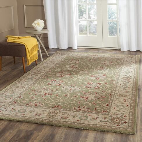 سجادة SAFAVIEH Antiquity Collection - 2' x 3'، أسود، صوف شرقي تقليدي مصنوع يدويًا، مثالي للمناطق ذات حركة المرور العالية في المدخل، غرفة المعيشة، غرفة النوم (AT21B) in Saudi Arabia