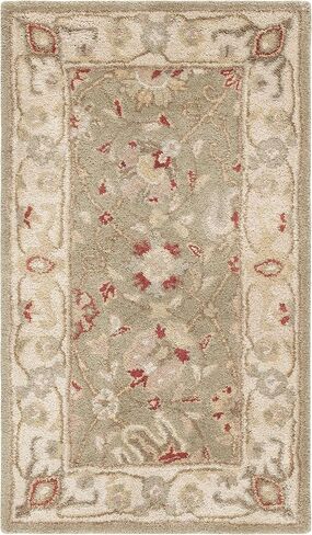 سجادة SAFAVIEH Antiquity Collection - 2' x 3'، أسود، صوف شرقي تقليدي مصنوع يدويًا، مثالي للمناطق ذات حركة المرور العالية في المدخل، غرفة المعيشة، غرفة النوم (AT21B) in Saudi Arabia