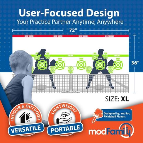 Versatile Pickleball Practice Board, Pickleball Rebounder Board That Help Improves Accuracy & Control by ModFamily Products That Simplify Life in Kuwait