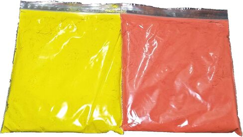 11 قطعة من ألوان رانجولي - تصميم إبداعي لأرضية ديوالي، ألوان المهرجان (مجموعة من 11 لونًا 50 جرامًا لكل عبوة ولون أبيض 100 جرامًا)، هدية عيد الأم in Kuwait