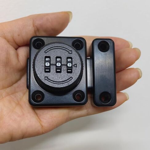 Door Latch Lock 90 Degree,90 Degree gate Latch, Aight Angle barn Lock 90 Degree Right Angle Lock，barn Door Lock Hardware，for Door and Window Anti-Theft/Privacy (1 Lock) in Kuwait