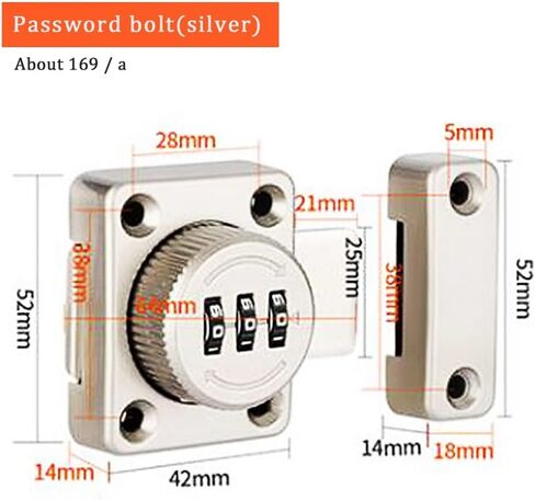 Door Latch Lock 90 Degree,90 Degree gate Latch, Aight Angle barn Lock 90 Degree Right Angle Lock，barn Door Lock Hardware，for Door and Window Anti-Theft/Privacy (1 Lock) in Saudi Arabia