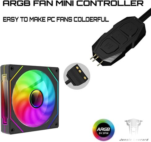 Case Fan Hub, Unlimited Remote Lighting Controller with 9-Port 12V 4-Pin ARGB Fan & PWM Fan Splitter Magnetic Design with SATA Power PC Fan Controller(White) in Saudi Arabia