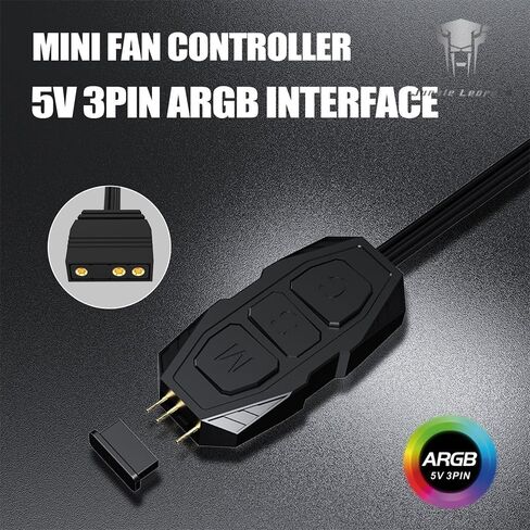 Case Fan Hub, Unlimited Remote Lighting Controller with 9-Port 12V 4-Pin ARGB Fan & PWM Fan Splitter Magnetic Design with SATA Power PC Fan Controller(White) in Saudi Arabia
