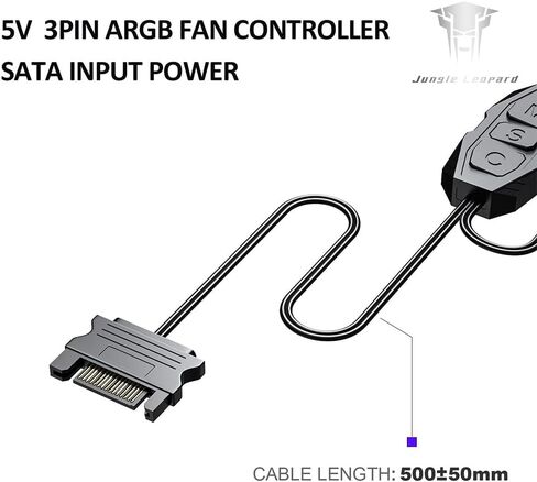 Case Fan Hub, Unlimited Remote Lighting Controller with 9-Port 12V 4-Pin ARGB Fan & PWM Fan Splitter Magnetic Design with SATA Power PC Fan Controller(White) in Saudi Arabia