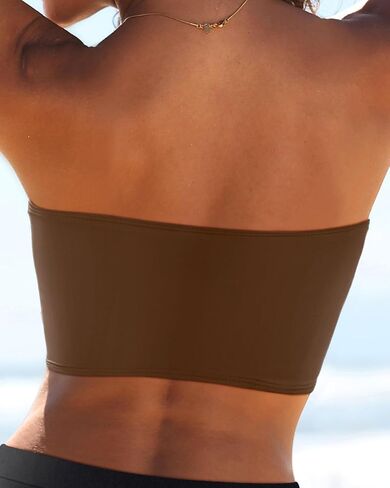 Bandeau Bikini Tops for Women - Strapless Swim Top Bathing Suit Tube Swimsuit Tops in Saudi Arabia
